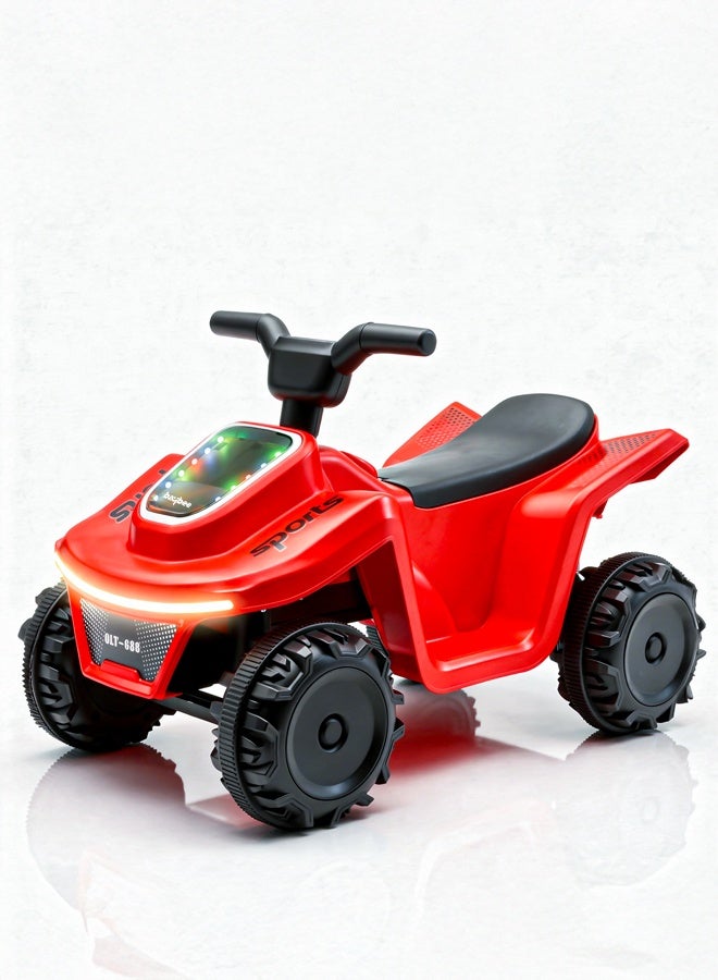 BAYBEE Giddy ATV Battery-Operated Kids Bike | Rechargeable Electric Ride-On with Lights, USB & Music | Big Beach Motorbike for Boys & Girls 2-5 Years - Image 1